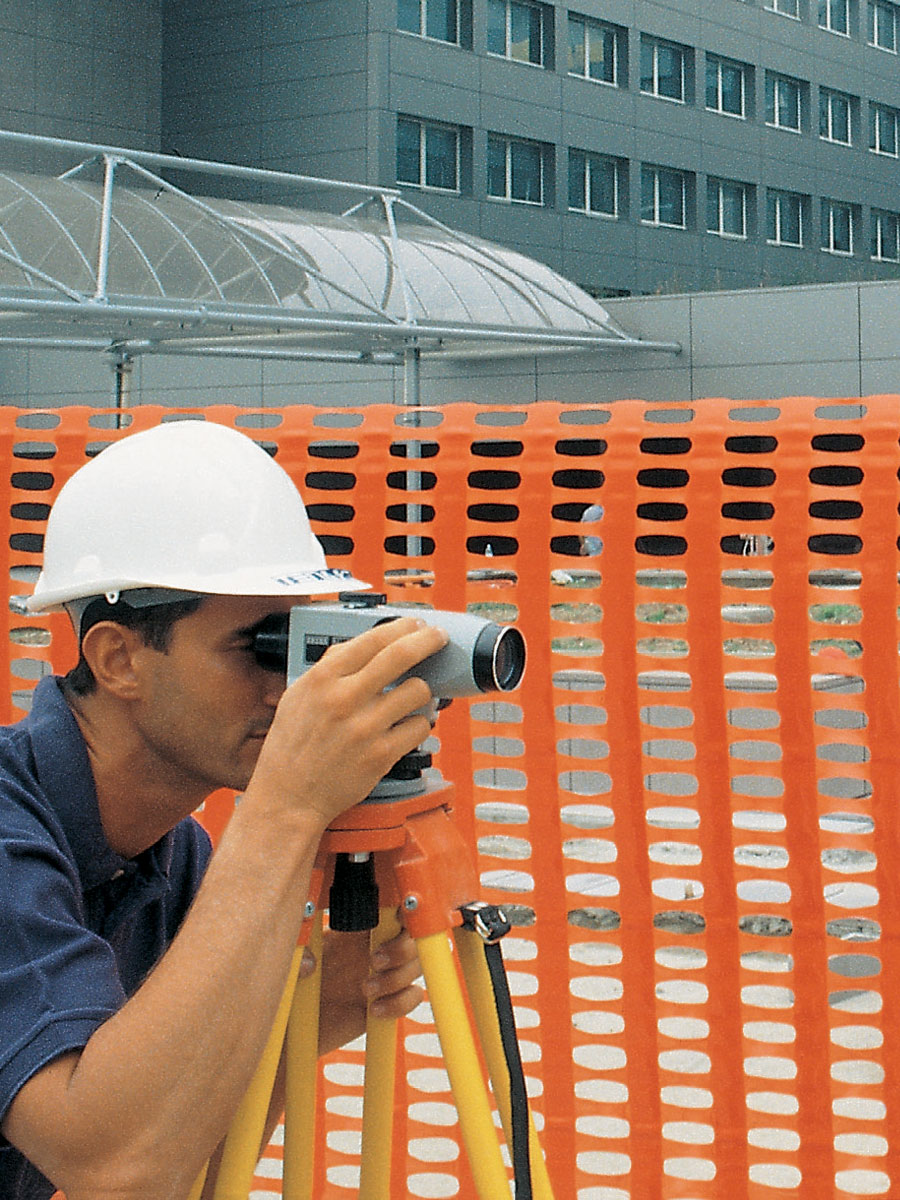 Rete arancio da cantiere