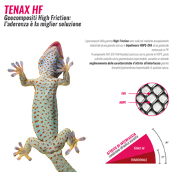 Geocomposito drenante High Friction Tenax HF