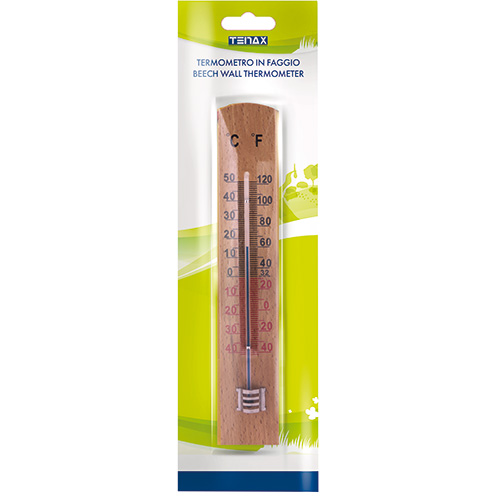 WOODEN WALL THERMOMETER