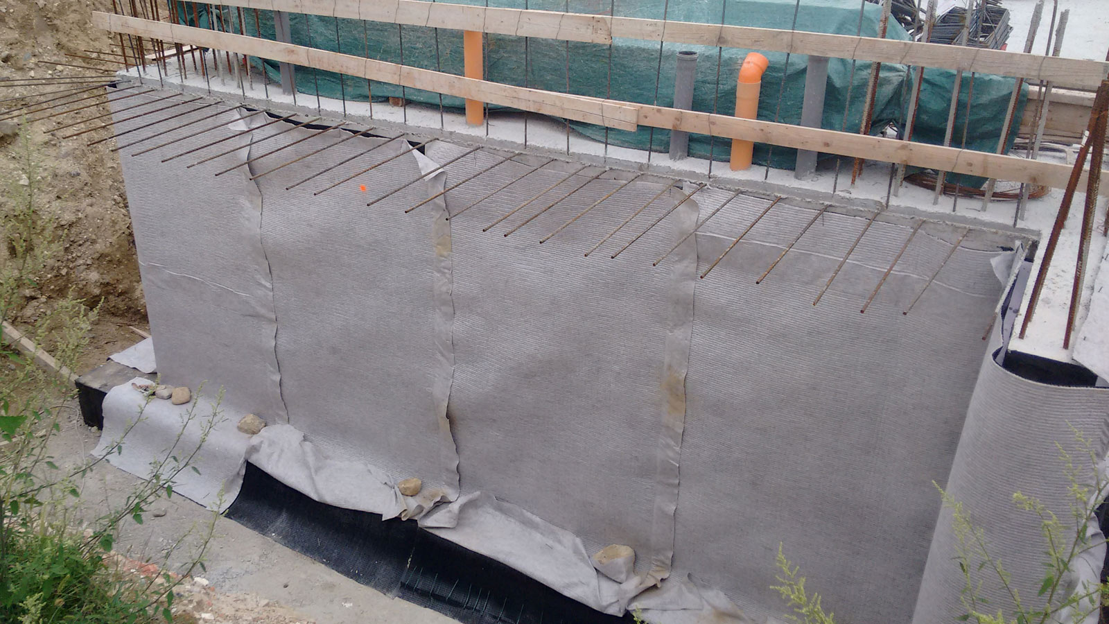 Geocomposito drenante DP1 - cantiere privato