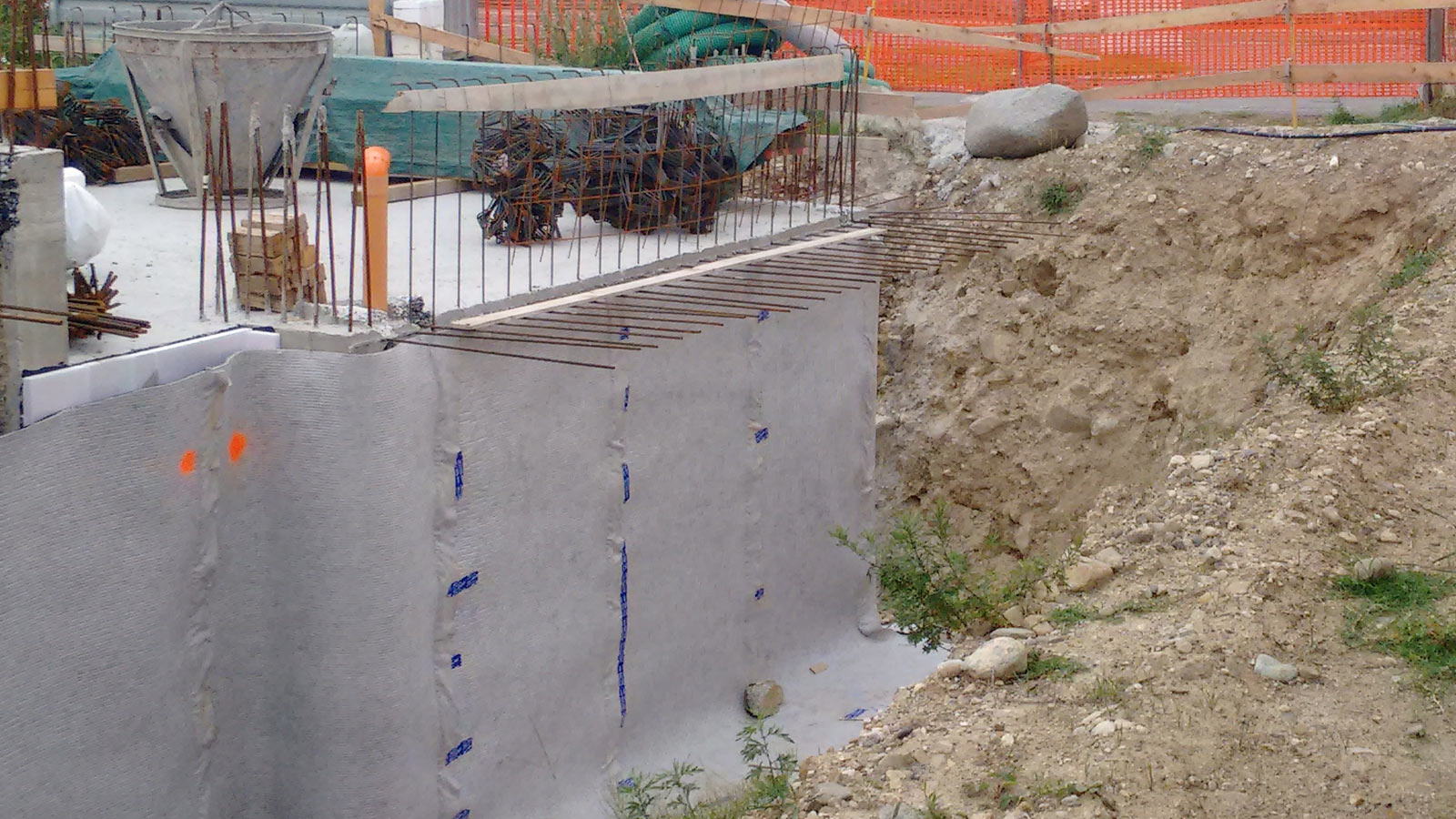 Geocomposito drenante DP1 - cantiere privato